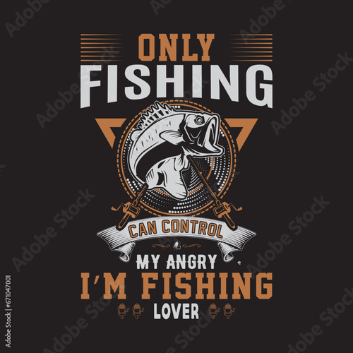 Fishing t shirt design