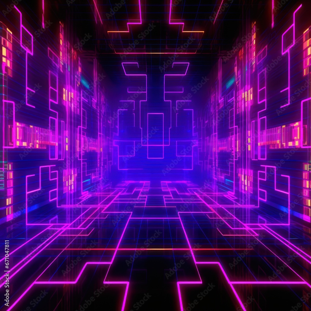 Abstract background with interlaced digital glitch and distortion effect. Futuristic neon cyberpunk design. Retro futurism, webpunk, rave 80s 90s cyberpunk aesthetic techno neon colors Abstract background with interlaced digital glitch and distortion effect. Futuristic neon cyberpunk design. Retro futurism, webpunk, rave 80s 90s cyberpunk aesthetic techno neon colors