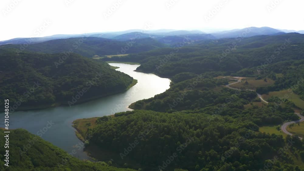 Aerial, Koca Creek, Armagan Dam, Turkey Aerial, Koca Creek, Armagan Dam, Turkey