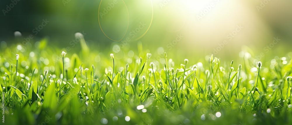 Natural background with young juicy green grass Natural background with young juicy green grass