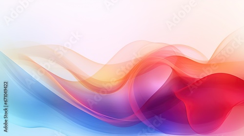  a colorful abstract background with wavy lines on a white background. generative ai