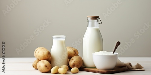 Health Benefits Of Milk From Potatoes On Table