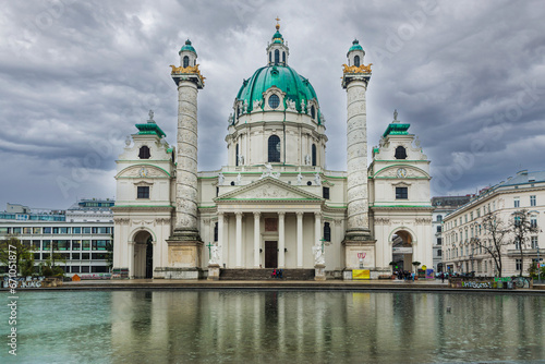 St. Charles's Church in Vienna, Austria photo