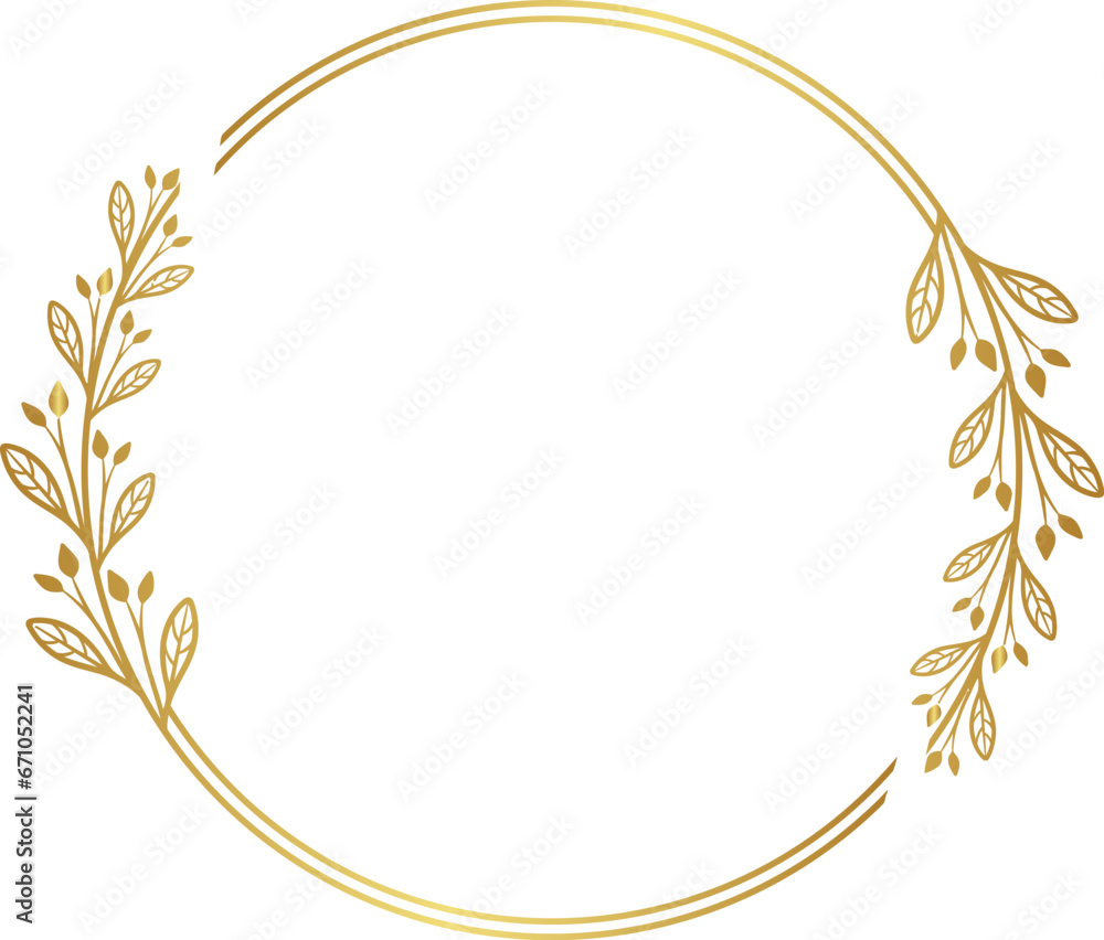 Luxury leaf circle for wedding Luxury leaf circle for wedding