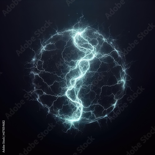  realistic lightning isolated on black background. natural light effect  bright glowing neural connections