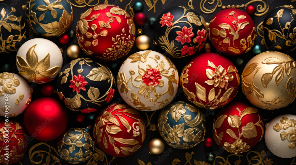 Christmas ball generated with AI Christmas ball generated with AI