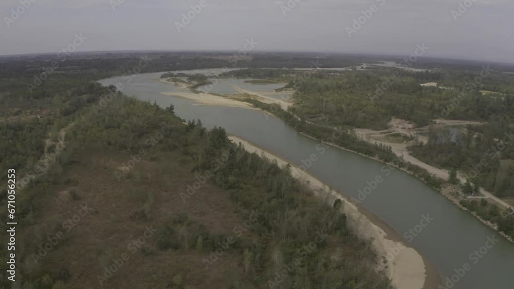 Aerial, River Drina, Serbia Aerial, River Drina, Serbia