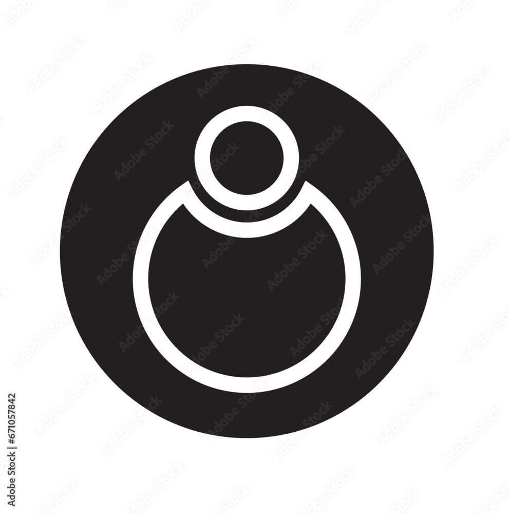 User icon in trendy flat style isolated on black background. User silhouette symbol for your web site design, logo, app, UI, ios, android, 17, windows. Vector illustration, EPS10. User icon in trendy flat style isolated on black background. User silhouette symbol for your web site design, logo, app, UI, ios, android, 17, windows. Vector illustration, EPS10.