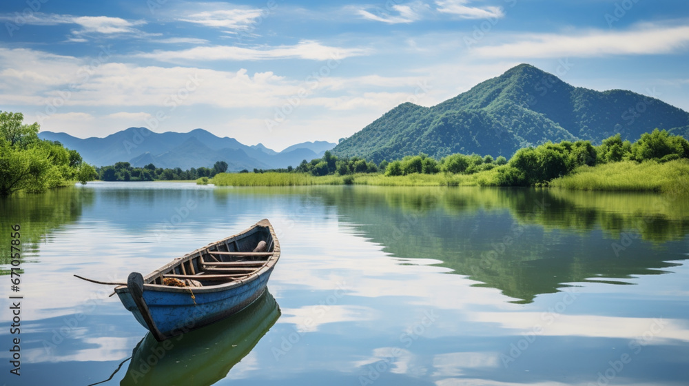 boat on lake