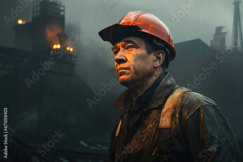 Portrait of a proud miner