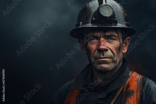 Portrait of a proud miner