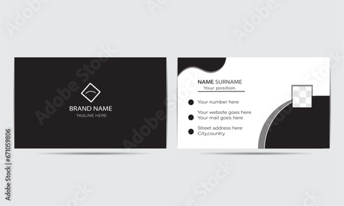 Organic shaped stylish official business card design for small, large, corporate  e t business with three color variation.