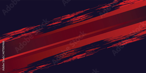 Abstract Scratch Chaos Red Grunge Texture In Black Background eps 10