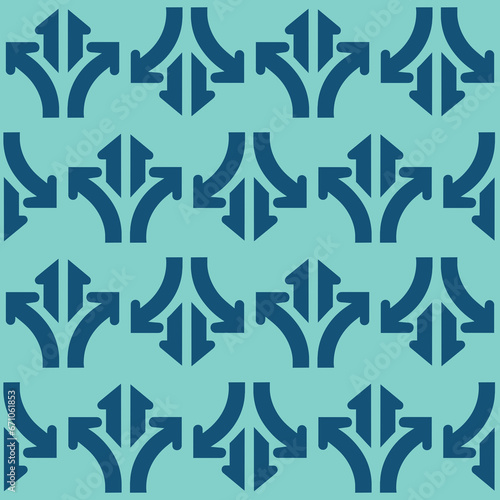 Seamless pattern with daisy flower