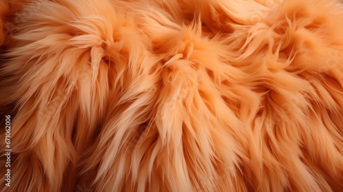 A vibrant orange fur captures the untamed essence of an animal's wild spirit, beckoning to be touched and embraced