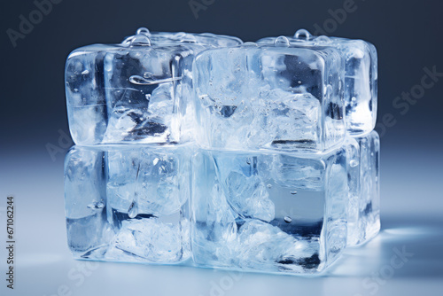ice cube isolated on white