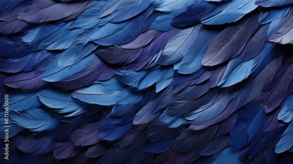 Obraz premium A vibrant blue bird's feathers come to life in the great outdoors, embodying the untamed beauty of the animal kingdom
