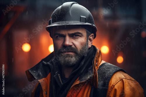 Portrait of a steel worker © David