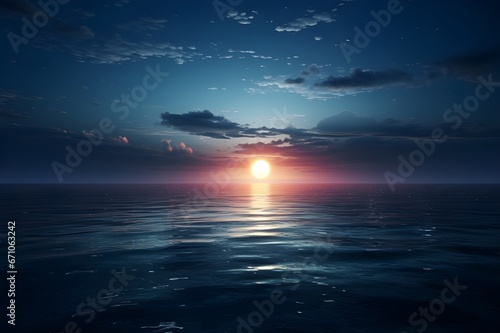 sunrise over sea © Tachfine Art