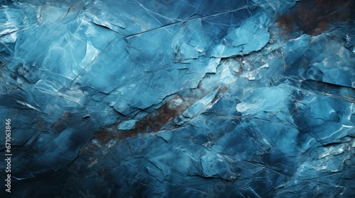 Nature's icy masterpiece, a fractured glacier of vivid blue, evokes an abstract sense of wonder and untamed beauty