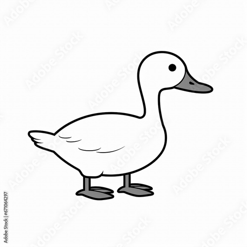 Zeichnung/ Ausmalbild - Ente