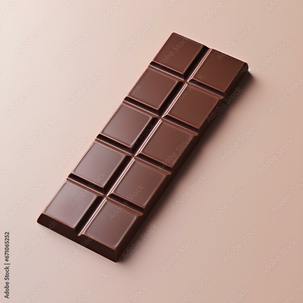 a bar of chocolate on an isolated background a bar of chocolate on an isolated background