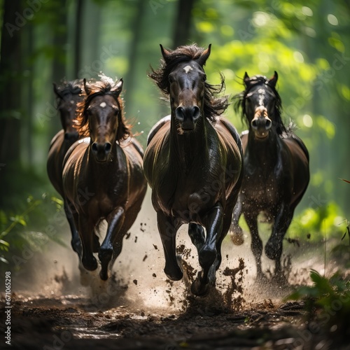 Majestic Horses: Exploring the Grace and Power of Equine Beauty © luckynicky25