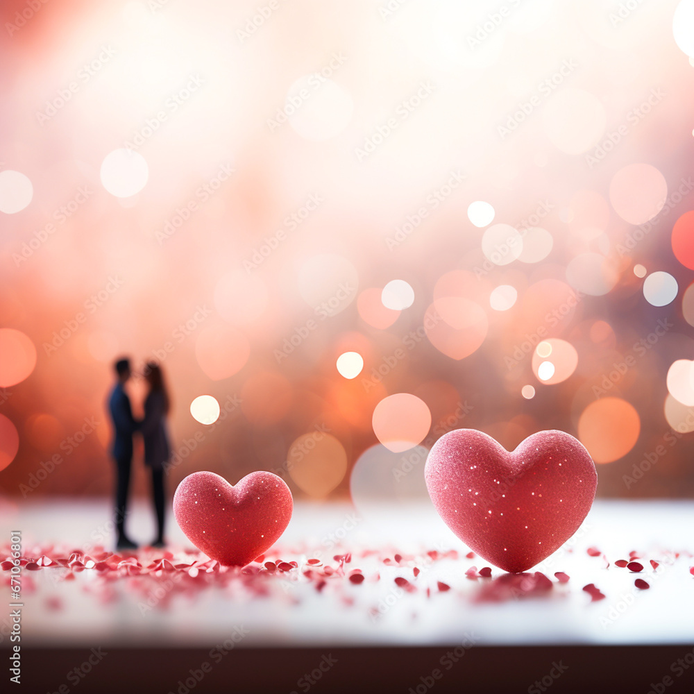 Abstract background of heart icon, Red heart graphics, blurred heart background, For wedding photos ,wedding cards valentine's day card. Generative ai Abstract background of heart icon, Red heart graphics, blurred heart background, For wedding photos ,wedding cards valentine's day card. Generative ai