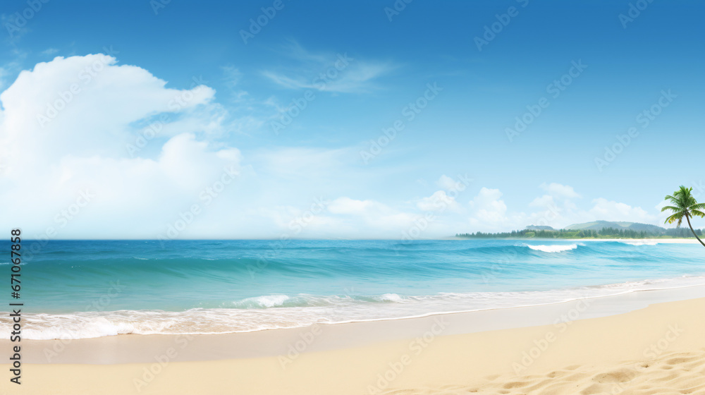 Beach-themed PowerPoint Background for Serene Presentations and Oceanic Slideshows.