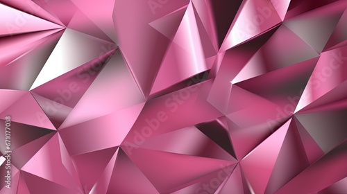  a very pretty pink background with lots of small triangles on it. generative ai