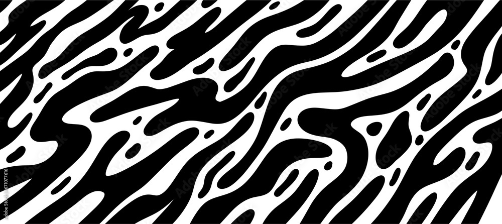 abstract black fluid pattern