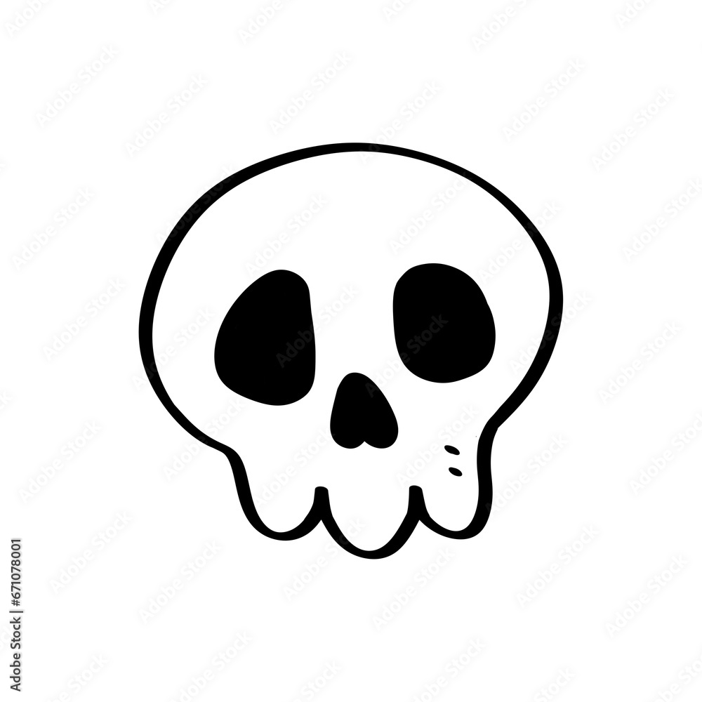 skull tattoo element