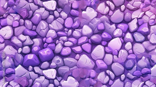  a lot of rocks that are purple and white in color. generative ai