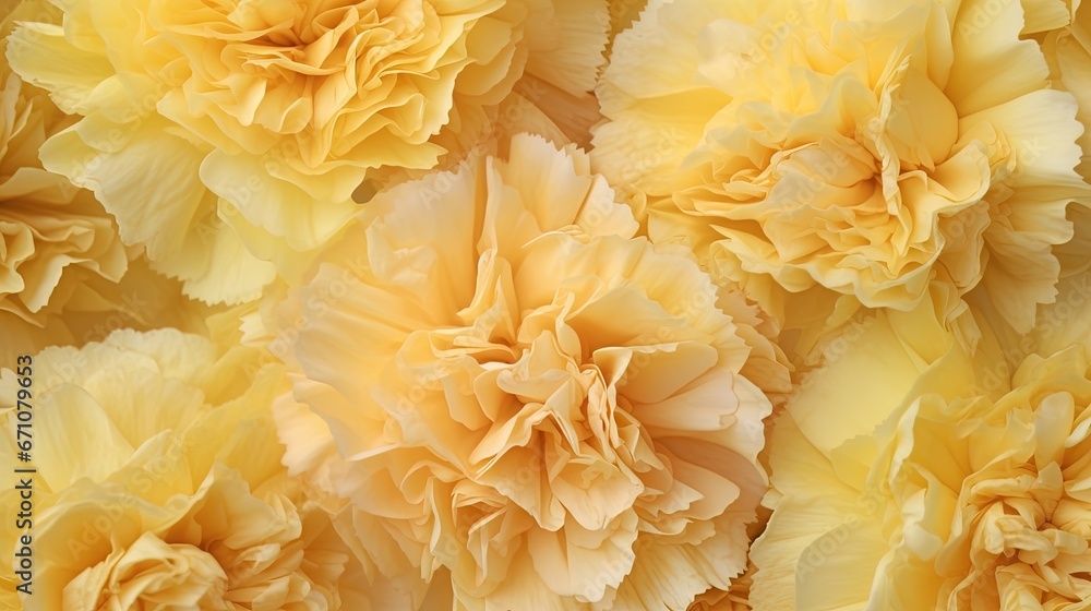 a bunch of yellow flowers are in a bunch together on a wall. generative ai a bunch of yellow flowers are in a bunch together on a wall. generative ai