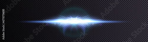 Abstract flash of light with elements of electric discharge, lightning. High current, power. Vector illustration of an overlay on an isolated Background.	
