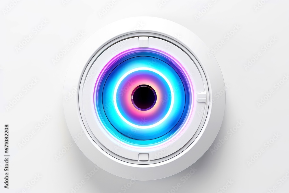 Abstract futuristic digital technology multicolor eye Abstract futuristic digital technology multicolor eye
