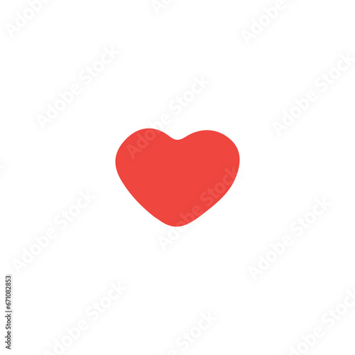Heart icon. Simple style gift shop big sale poster background symbol. Like button. Heart brand logo design element. Heart t-shirt printing. Vector for sticker.