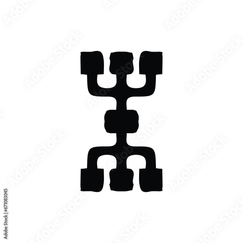 Ponzi scheme icon. Simple style Ponzi scheme poster background symbol. Ponzi scheme brand logo design element. Ponzi scheme t-shirt printing. Vector for sticker.