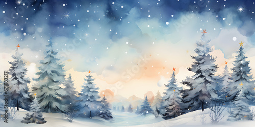 Christmas and winter illustration background © AhmadSoleh