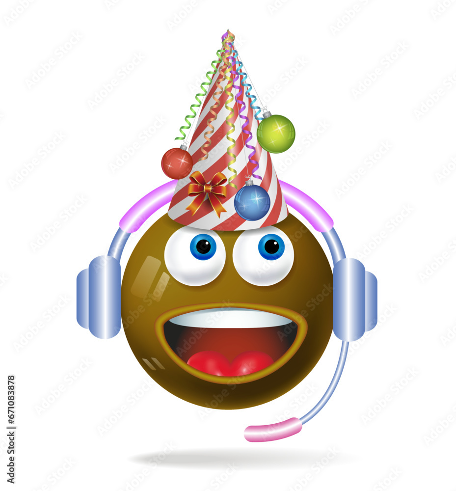 A composition of cute icons in a fashionable hat. Funny smiling faces.
Self-expression and emotions in various situations.
3d vector illustration.
A composition of cute icons in a fashionable hat. Funny smiling faces.
Self-expression and emotions in various situations.
3d vector illustration.