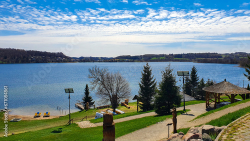 On Lake Kłodno in the beautiful Kashubian village of Chmielno, Poland