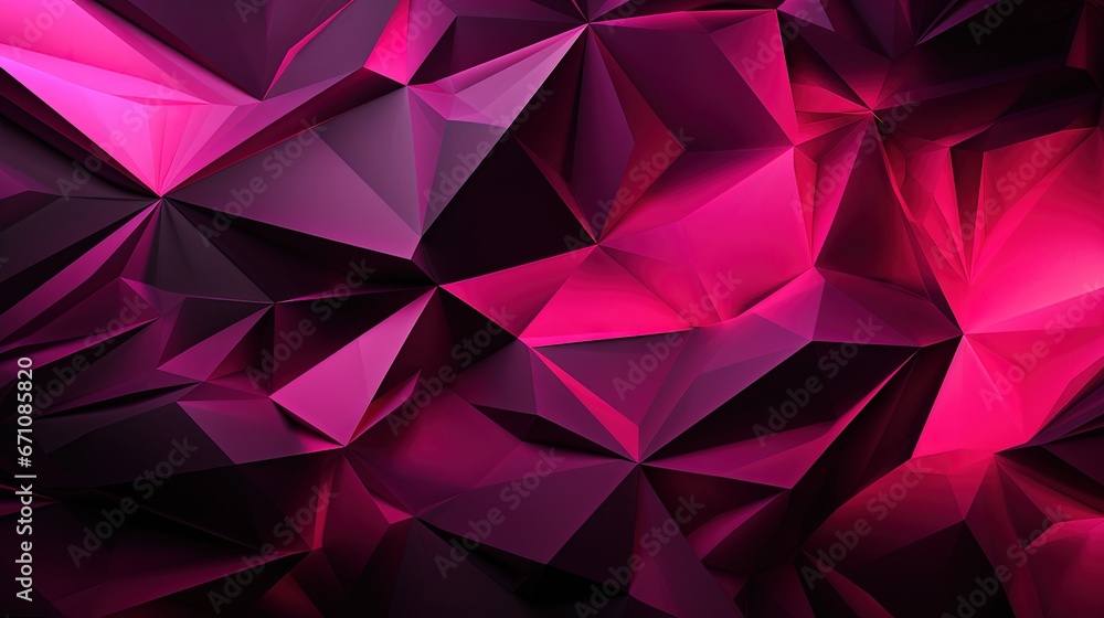  a very pretty pink and black wallpaper with many different shapes.  generative ai