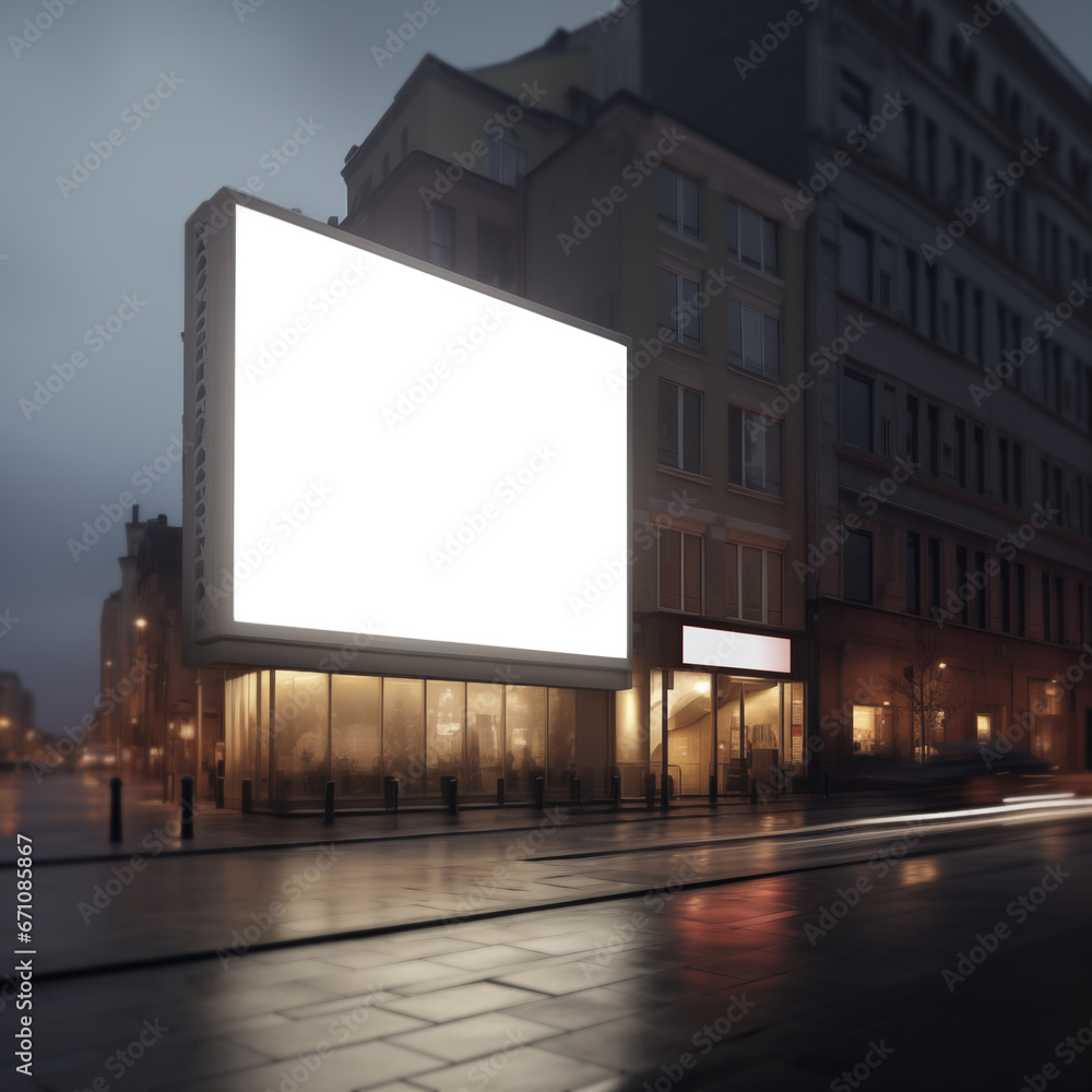 Advertising display in the city. display blank clean screen or signboard mockup for offers. Advertising display in the city. display blank clean screen or signboard mockup for offers.
