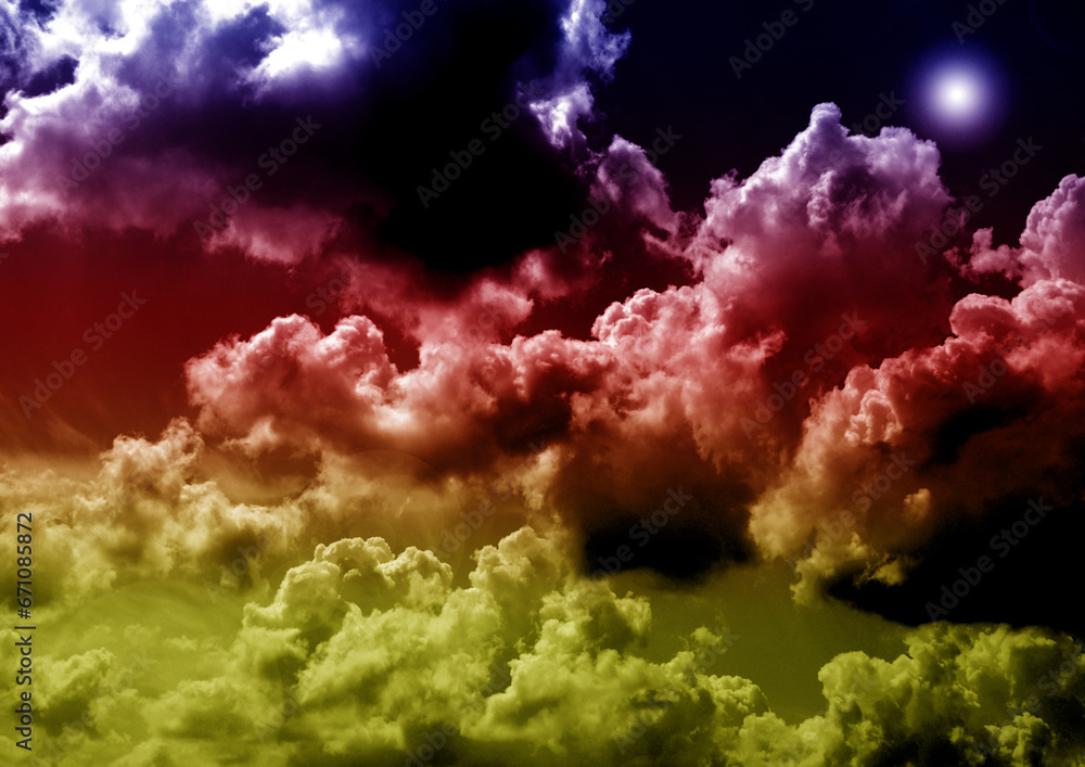 galaxy in a free space. 3D rendering
