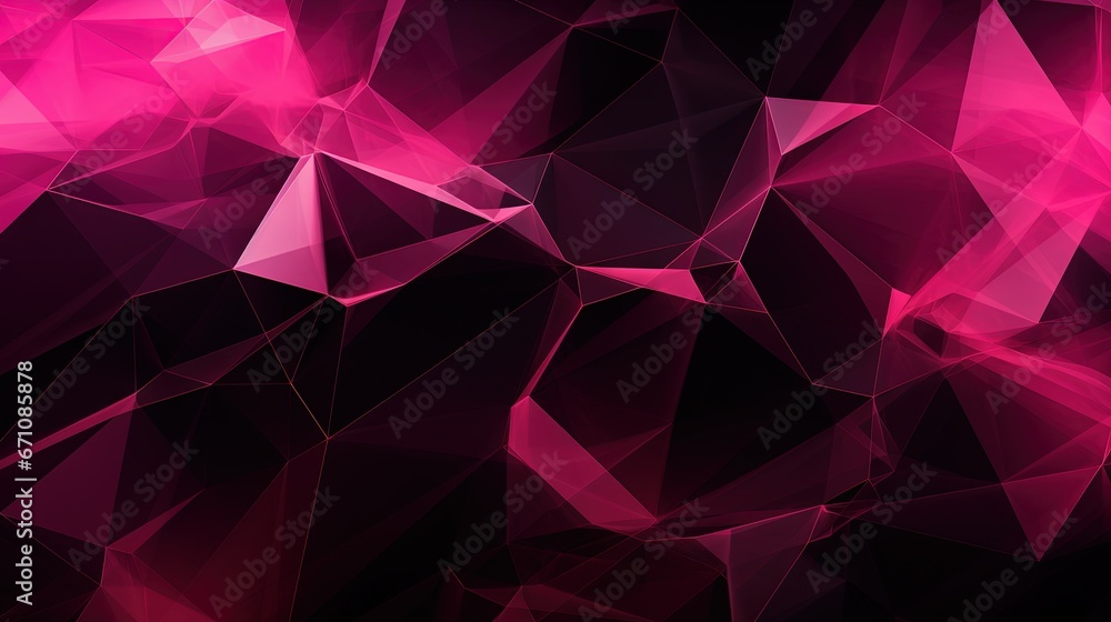 a very pretty pink and black wallpaper with a lot of small triangles. generative ai a very pretty pink and black wallpaper with a lot of small triangles. generative ai