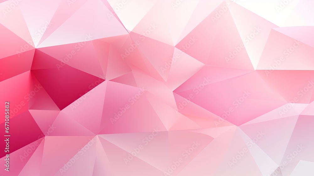 a pink and white abstract background with a low poly design. generative ai a pink and white abstract background with a low poly design. generative ai