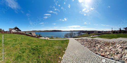 On Lake Kłodno in the beautiful Kashubian village of Chmielno, Poland