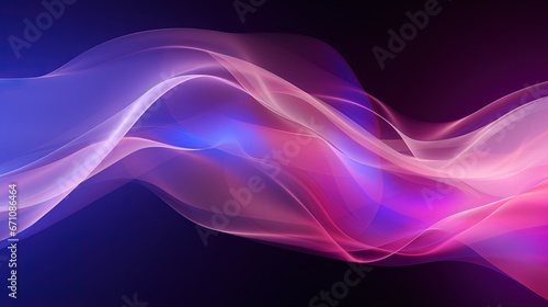  a colorful wave of smoke on a black background with a blue background. generative ai