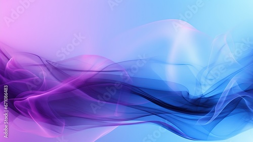  a blue and pink abstract background with a wave of smoke.  generative ai