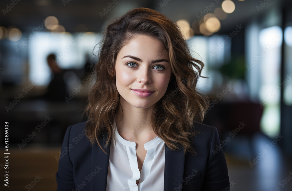 Portrait of a young working woman